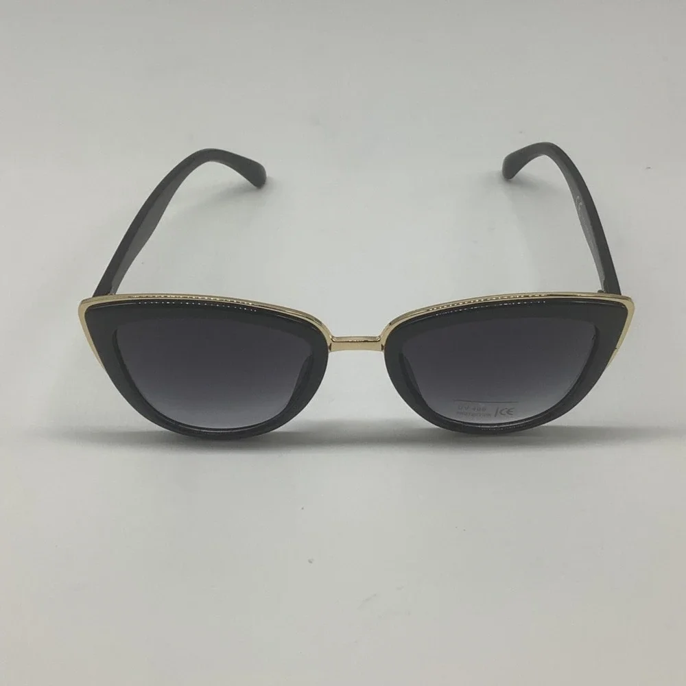 Retro Cat Eye Sunglasses‎ Women's UV400 Gradient Sunglasses Black - Picture 6 of 7
